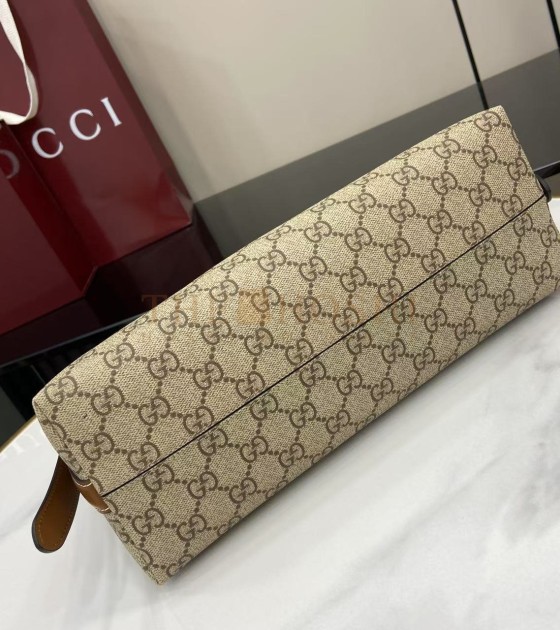 Gvc*1 GG Emblem Fall Collection Beige Ebony GG Canvas Shoulder Bag 30×19×11cm Master Quality