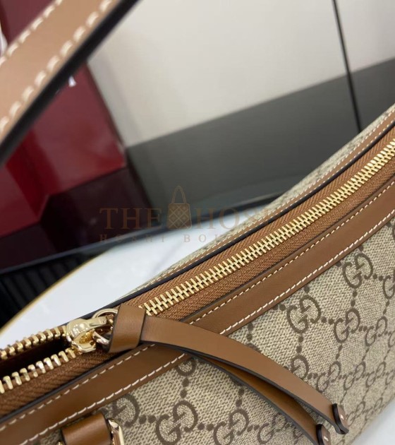 Gvc*1 GG Emblem Fall Collection Beige Ebony GG Canvas Shoulder Bag 30×19×11cm Master Quality