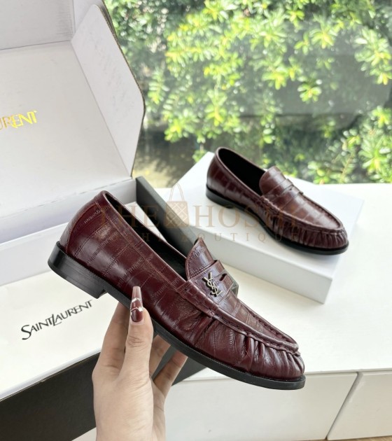 Sa1nt Lau*nt Y51 Logo Le Loafers Red  Master Quality