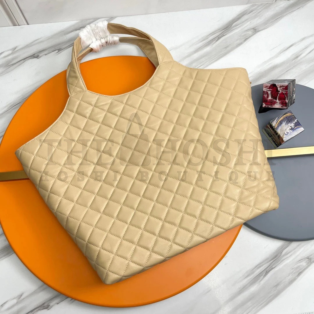 Sa1nt Lau*nt Icare Maxi Shopping Bag In Beige Quilted Lambskin Master Quality