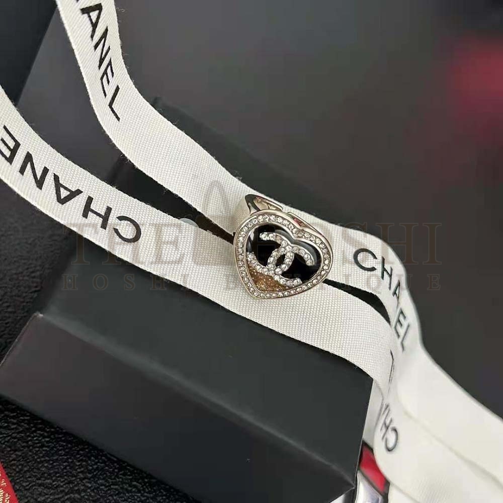 Ch**el Women Ring in Metal and Strass Master Quality