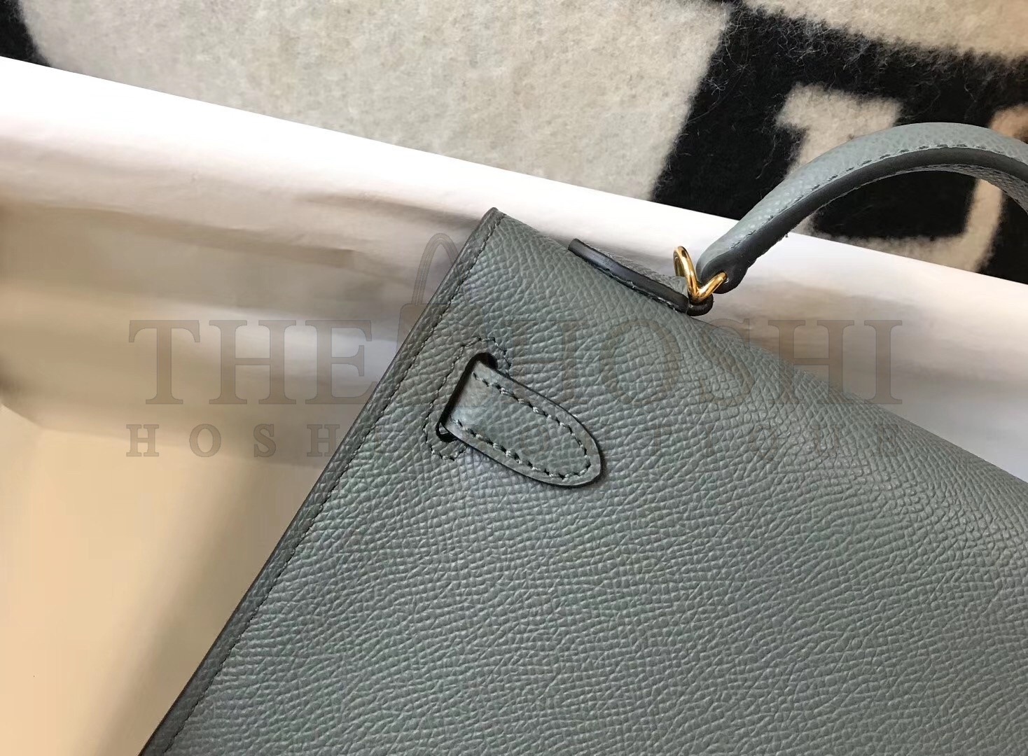 H**me5 Kelly Mini II Bag In Vert Amande Epsom Leather Master Quality
