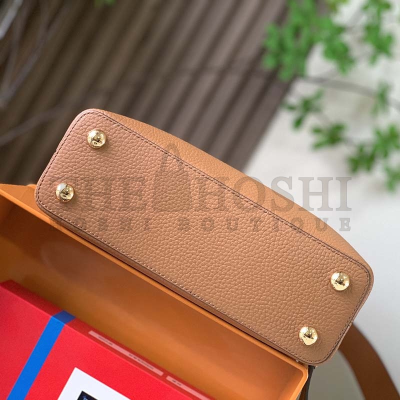 L0vis Vvtt0n LV Women Capucines BB Handbag Brown Taurillon Python Skin Leather Master Quality