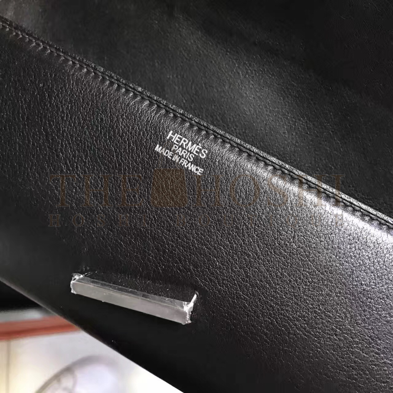 H**me5 Handmade Egee Clutch In Black Swift Leather Master Quality