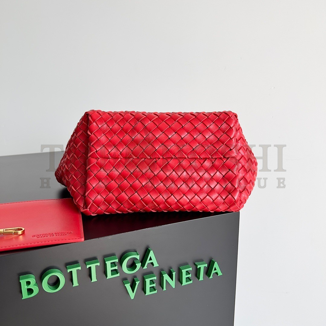 B0tt*ga Ven*ta Cabat Mini Bag In Red Intrecciato Lambskin Master Quality
