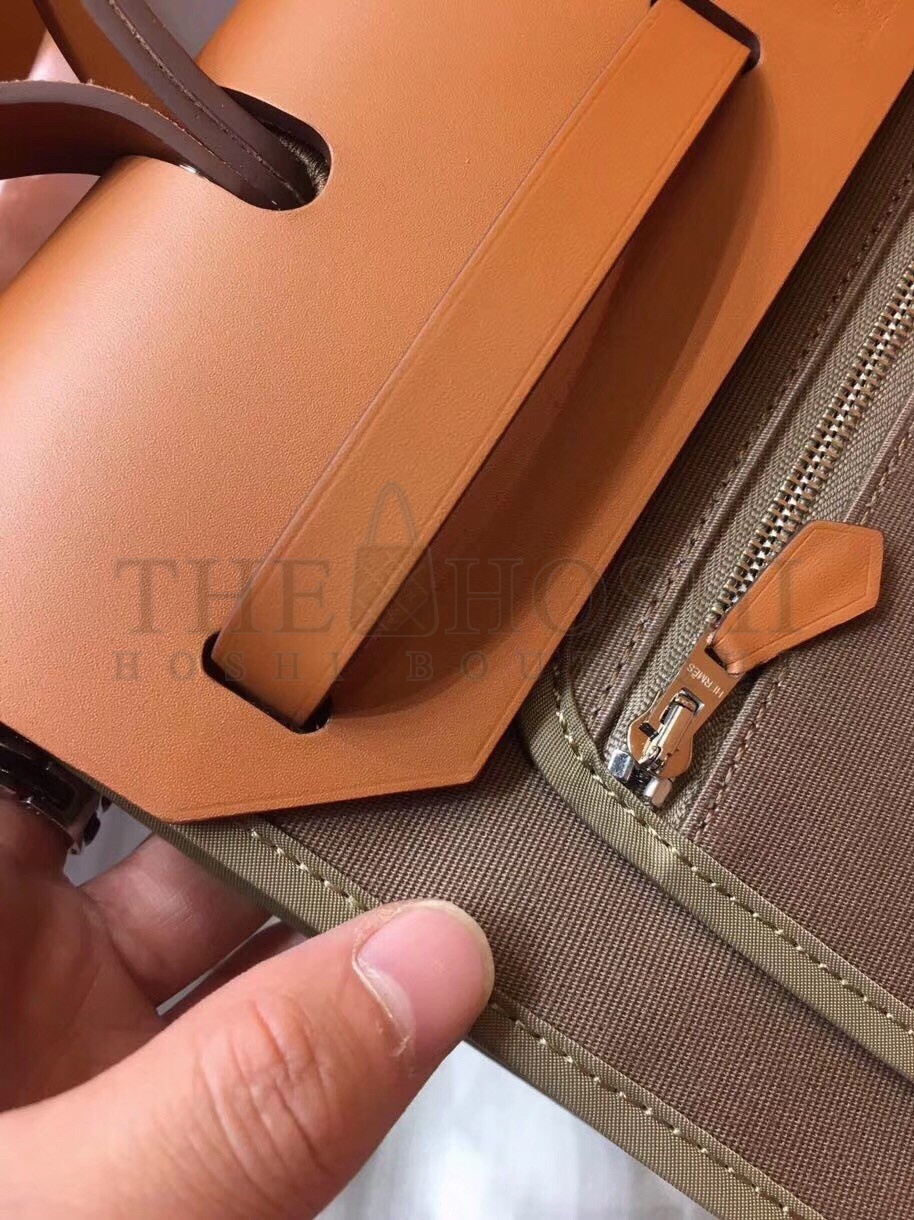 H**me5 Herbag Zip 31cm Bag In Brown And Taupe Master Quality