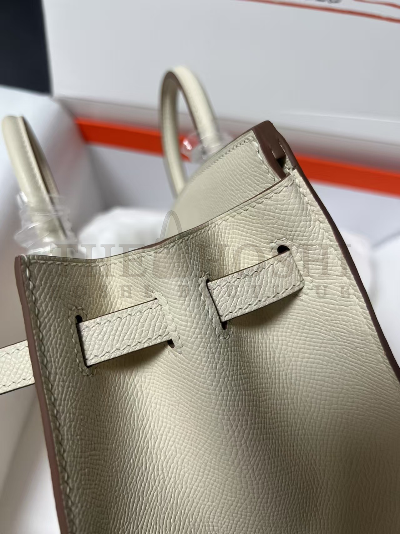 H**me5 Cream Birkin 25cm Epsom Handmade Bag Master Quality