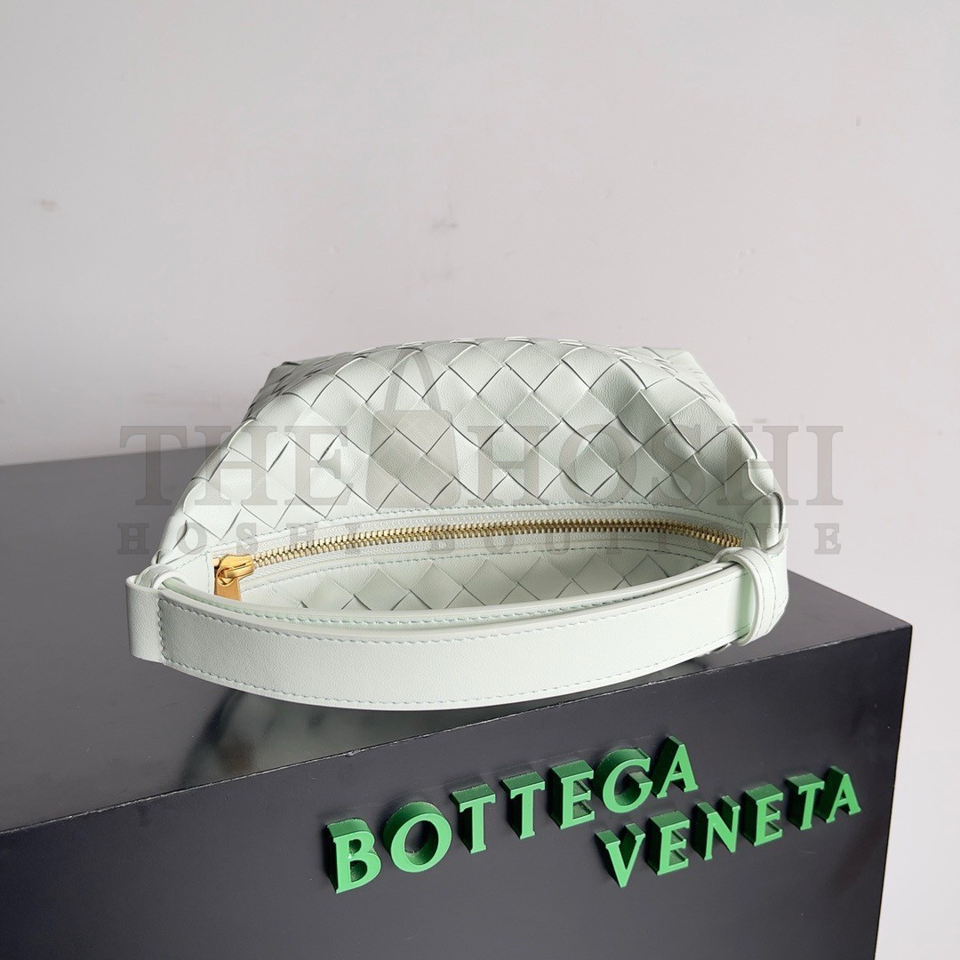 B0tt*ga Ven*ta Mini Wallace Bag in Glacier Intrecciato Calfskin Master Quality