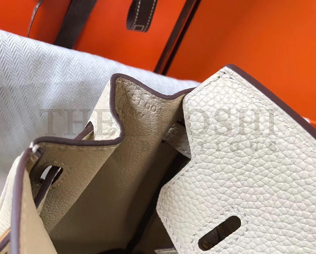 H**me5 Birkin 25cm Bag In Beton Clemence Leather Master Quality