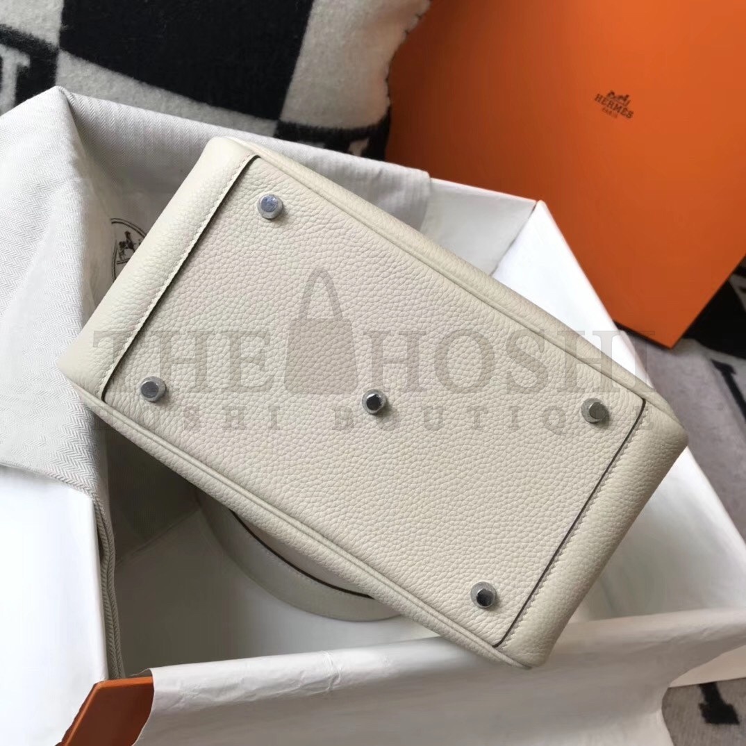 H**me5 Lindy 26cm Bag In White Clemence With PHW Master Quality