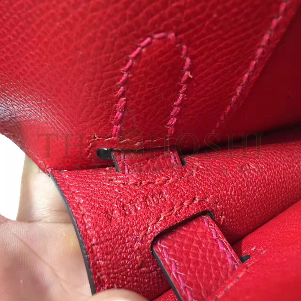 H**me5 Red Epsom Kelly Cut Handmade Bag Master Quality