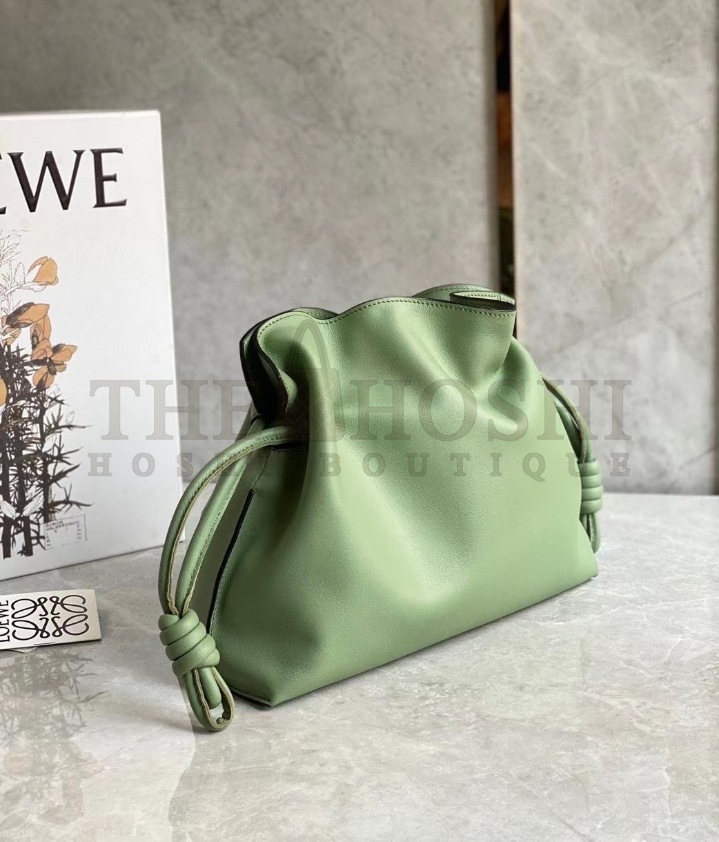 L0ew* Flamenco Clutch Bag In Rosemary Calfskin Master Quality