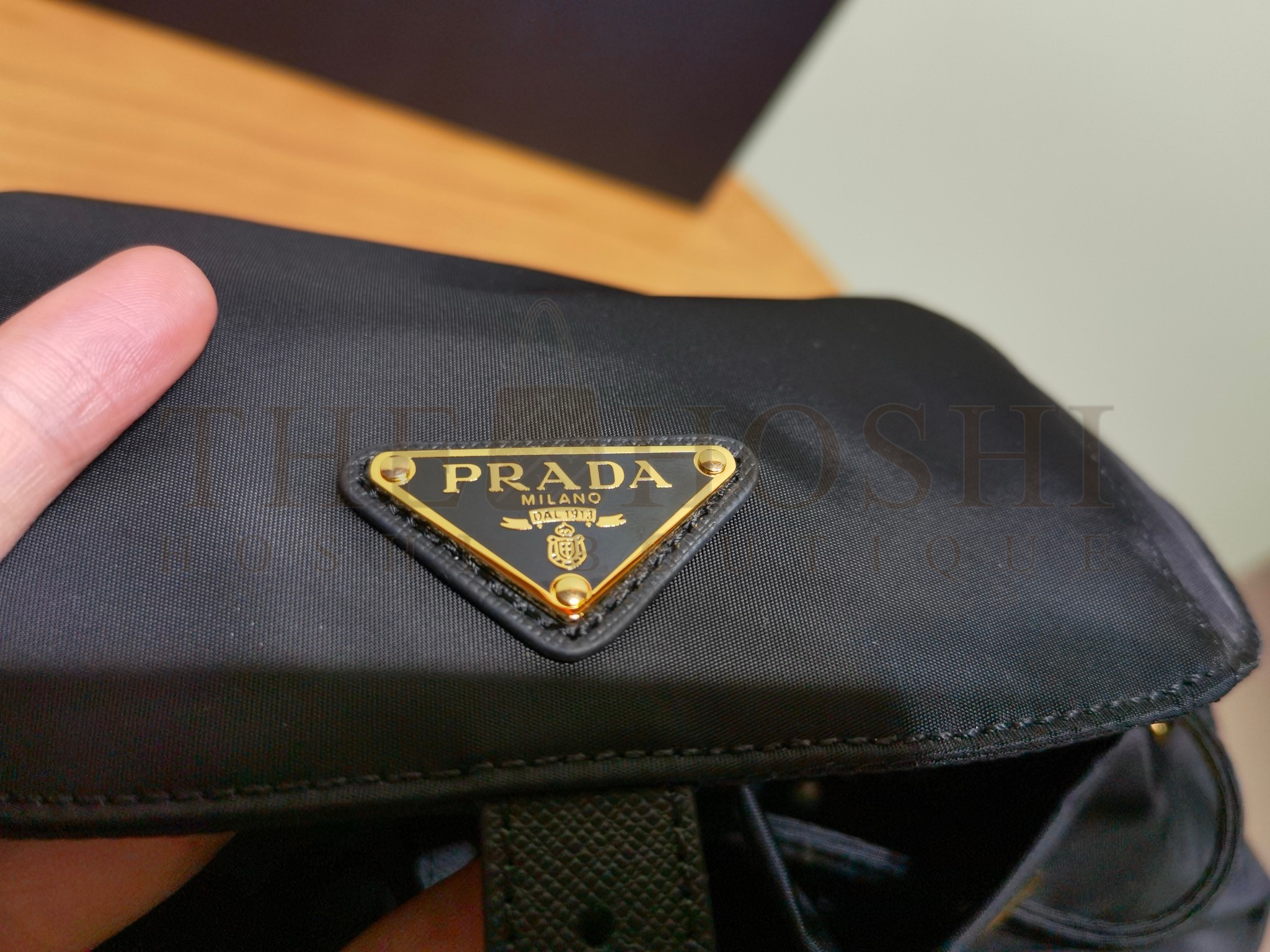Pra*a Re-Edition 1978 Small Backpack in Black Re-Nylon Master Quality