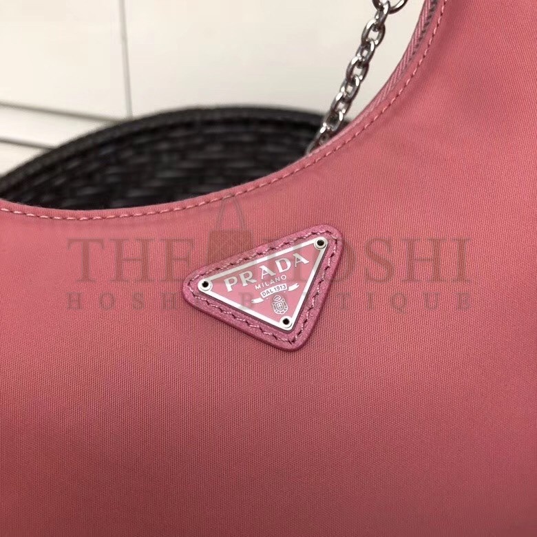 Pra*a Re-Edition 2005 Shoulder Bag In Pink Nylon Master Quality
