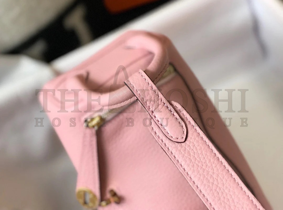H**me5 Lindy Mini Bag In Pink Clemence Leather GHW Master Quality