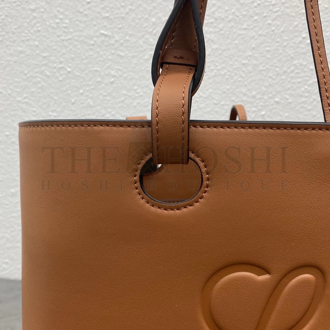 L0ew* Anagram Small Tote In Brown Classic Calfskin Master Quality