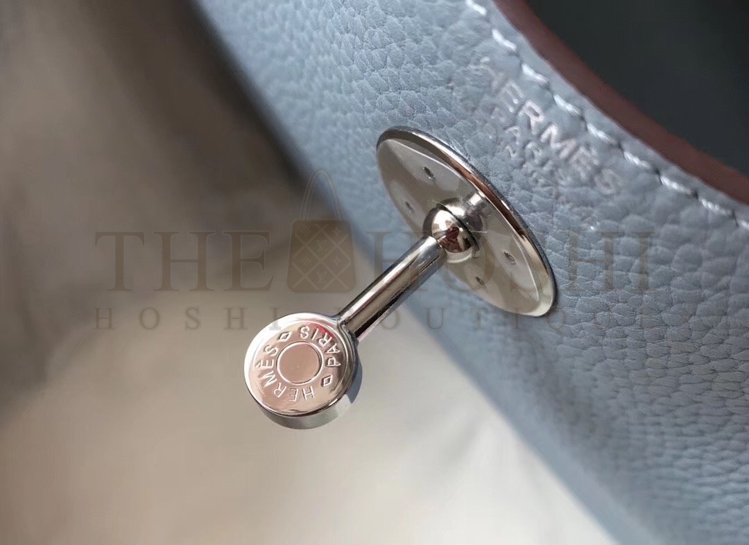 H**me5 Lindy 26cm Bag In Blue Lin Clemence With PHW Master Quality