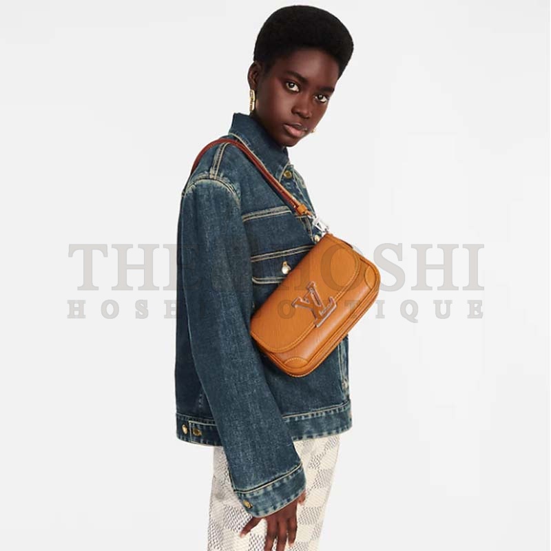 L0vis Vvtt0n LV Women Buci Crossbody Brown Epi Grained Smooth Cowhide Leather Master Quality