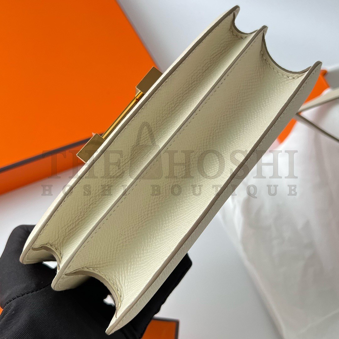 H**me5 Constance 1-18 Mirror Bag In Nata Epsom Calfskin Master Quality