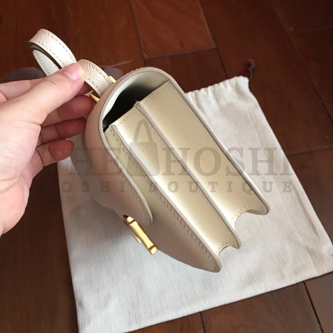 H**me5 White Epsom Constance Elan 25cm Bag Master Quality