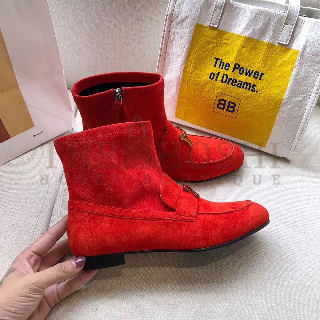 H**me5 Red Saint Honore Ankle Boots Master Quality