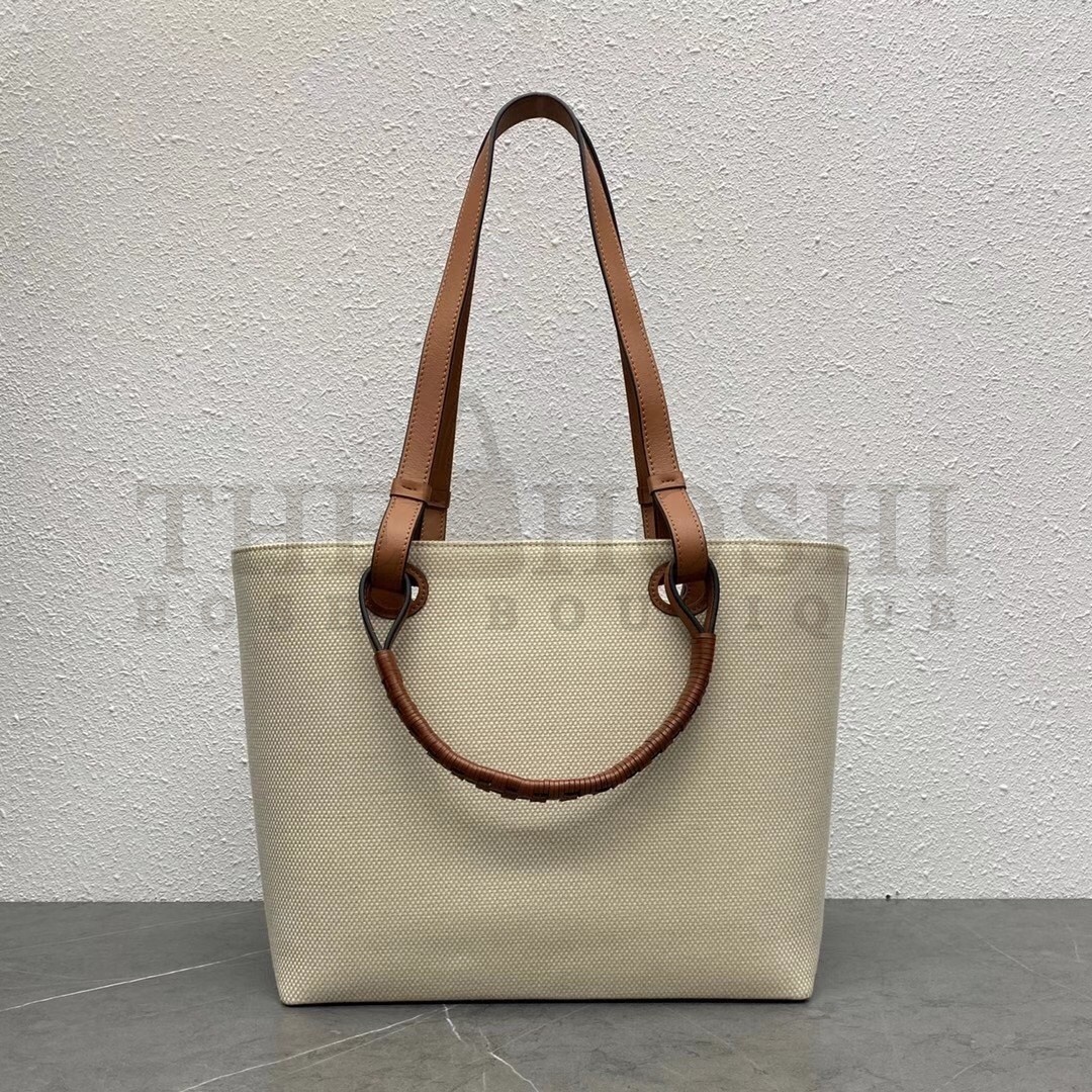 L0ew* Small Anagram Tote In Jacquard and Calfskin Master Quality