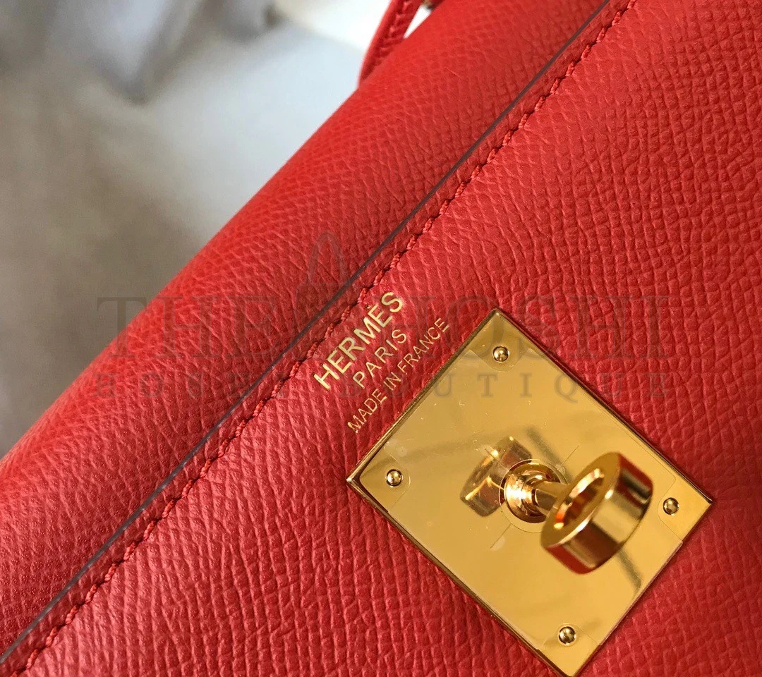 H**me5 Kelly 28cm Sellier Bag in Red Epsom Calfskin GHW Master Quality