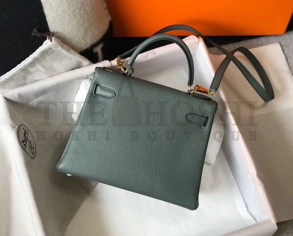 H**me5 Vert Amande Clemence Kelly 28cm Bag GHW Master Quality