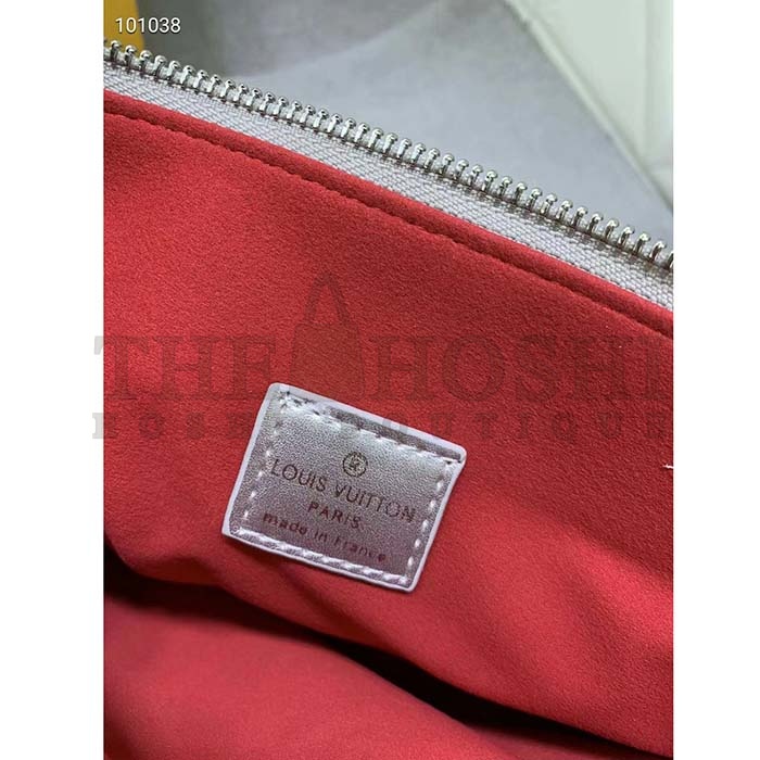 L0vis Vvtt0n LV Women Coussin PM Handbag Silver Lambskin Cowhide Lining Zip Closure Master Quality