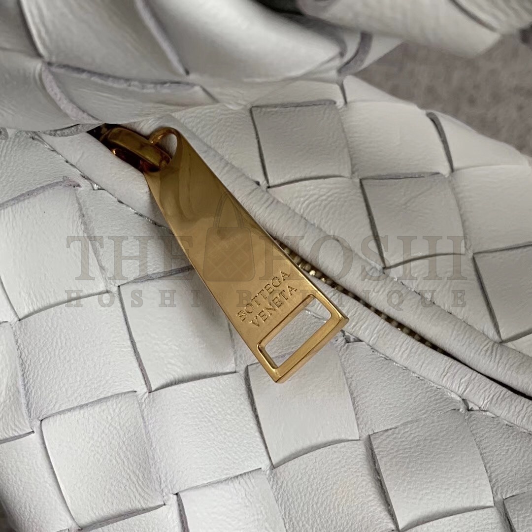 B0tt*ga Ven*ta Mini BV Jodie Bag In White Woven Leather Master Quality