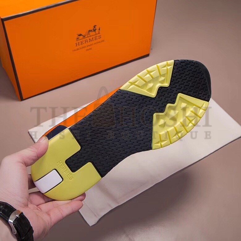 H**me5 White/Orange Rapid Sneakers Master Quality