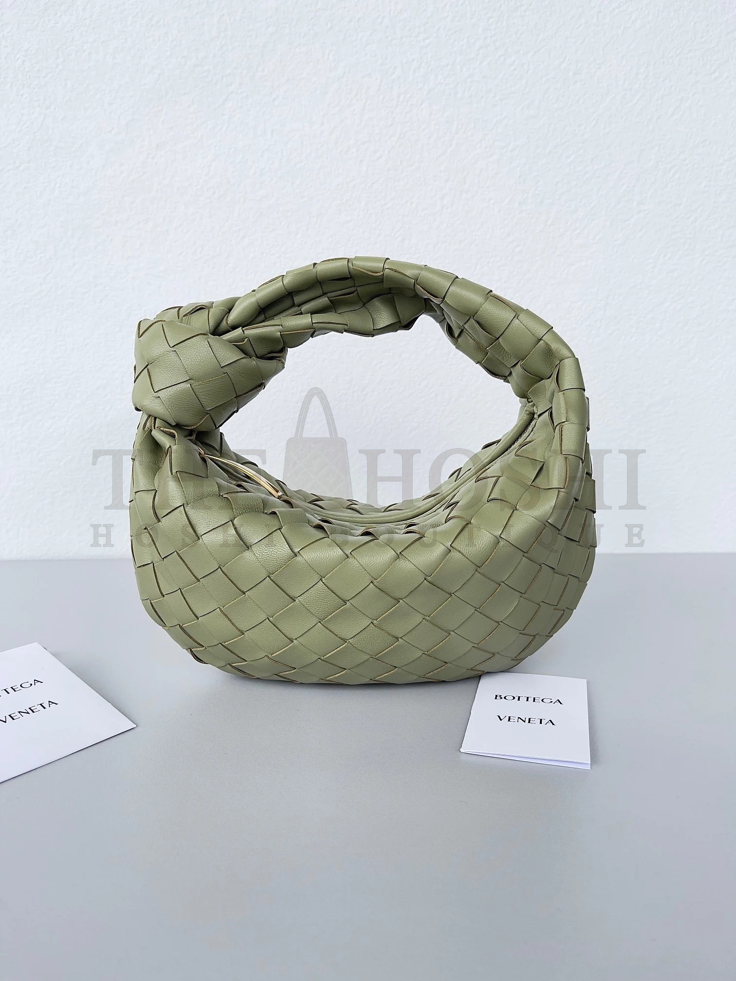 B0tt*ga Ven*ta BV Jodie Mini Bag In Travertine Intrecciato Lambskin Master Quality