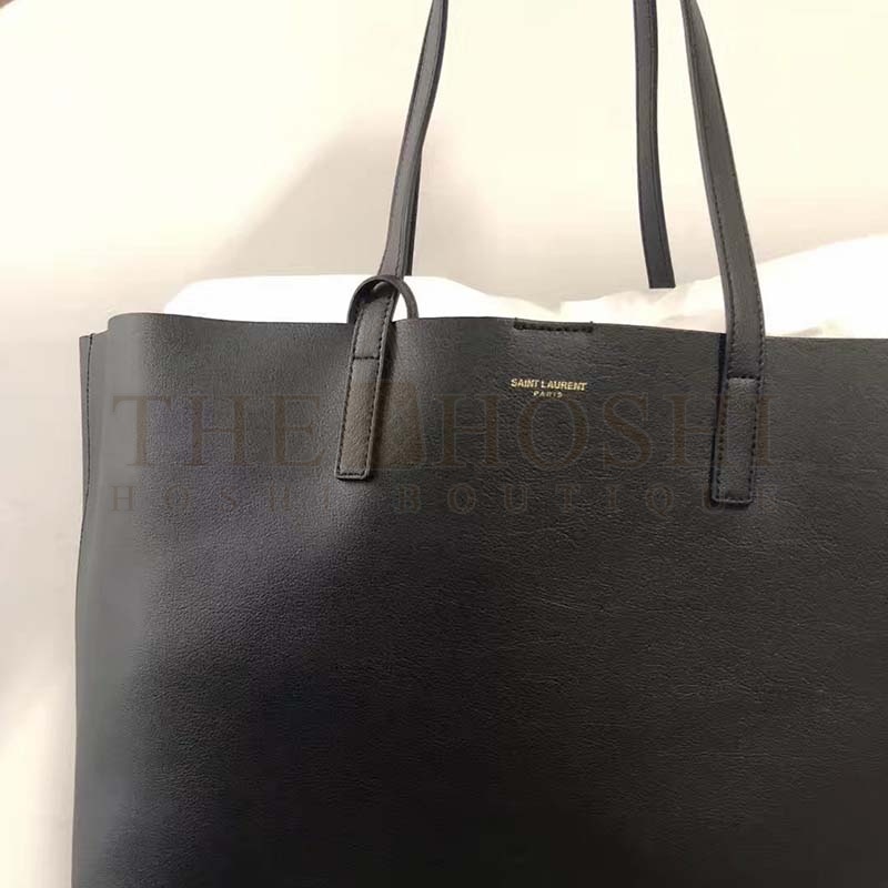 Sa1nt Lau*nt Y51 Women Shopping Sa1nt Lau*nt Tote Black Leather and light brown 38×28×13cm Master Quality