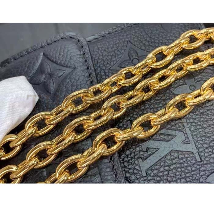 L0vis Vvtt0n LV Women Wallet On Chain Métis Black Monogram Empreinte Embossed S*pple Grained Cowhide Leather Master Quality