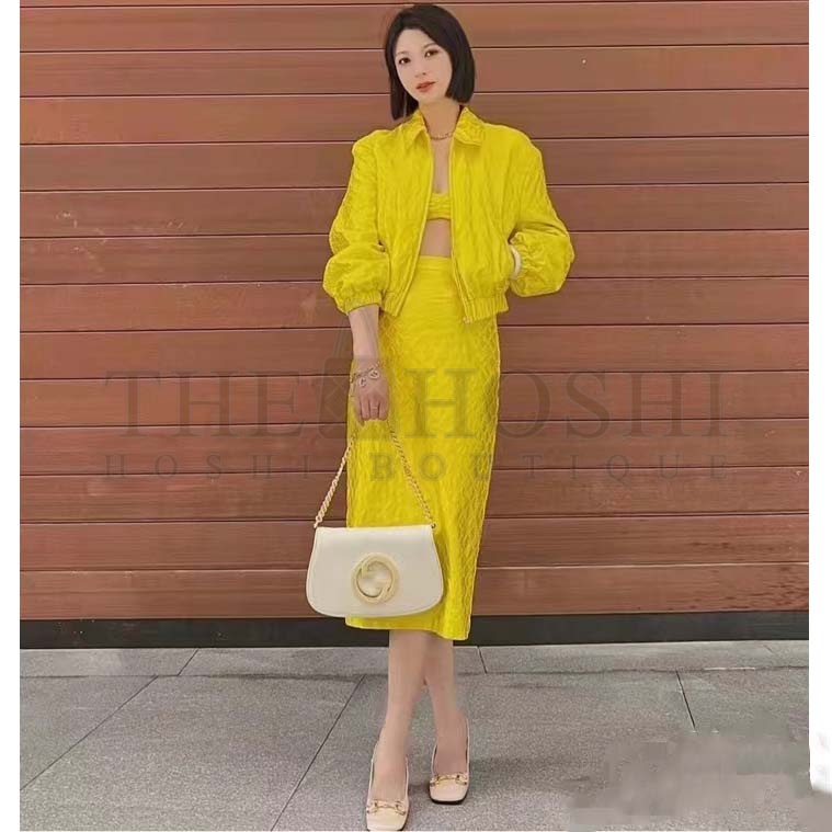 Gvc*1 Women GG Blondie Shoulder Bag White Leather Round Interlocking G Master Quality