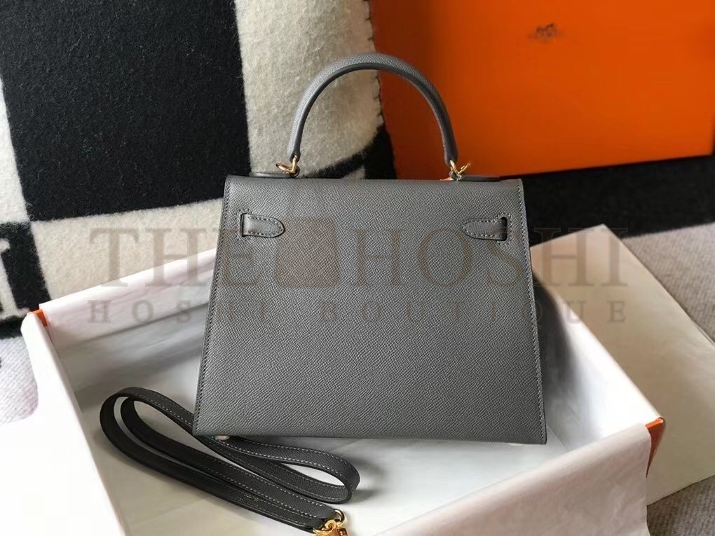H**me5 Ardoise Epsom Kelly 25cm Sellier Bag GHW Master Quality