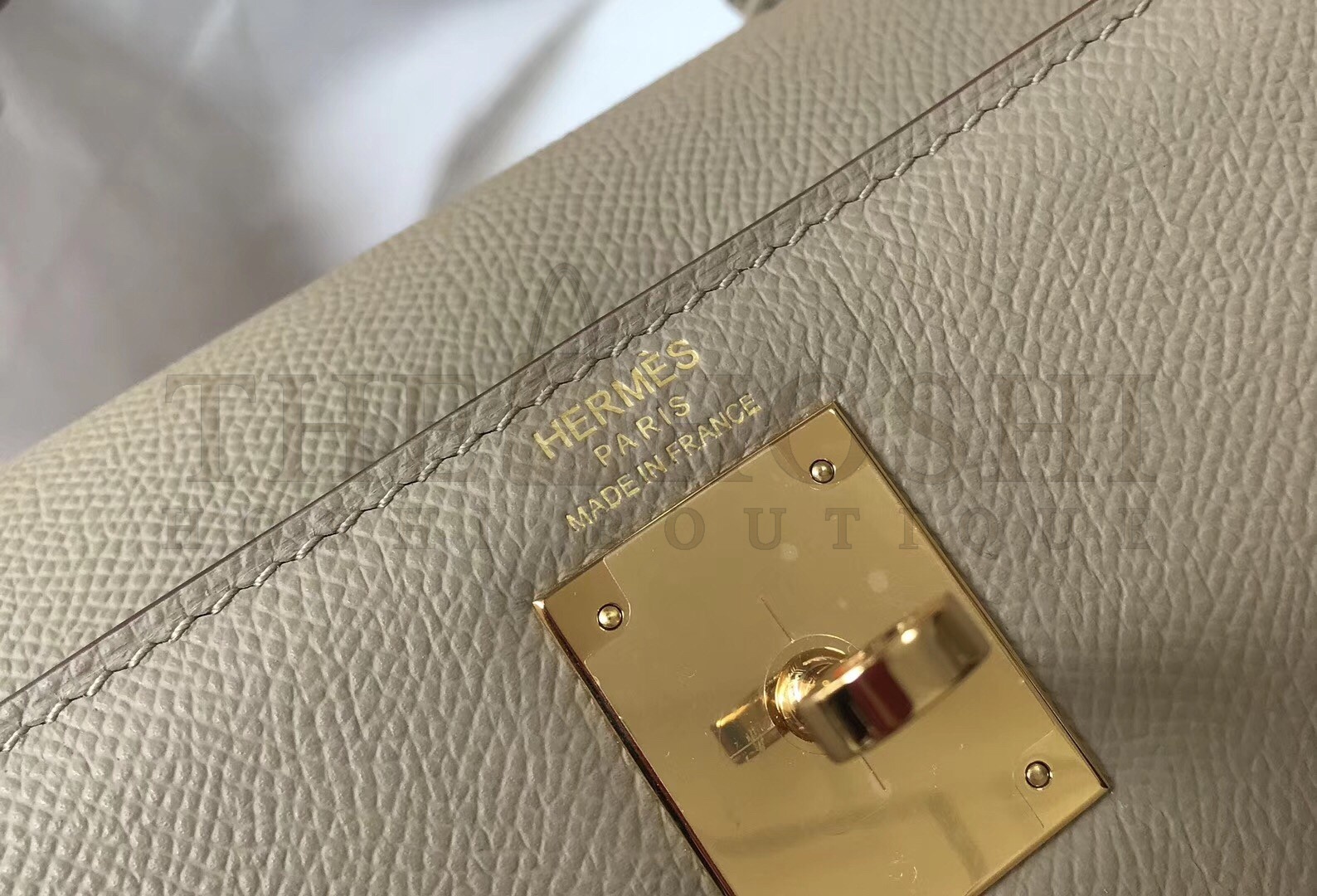 H**me5 Grey Epsom Kelly 32cm Sellier Bag Master Quality