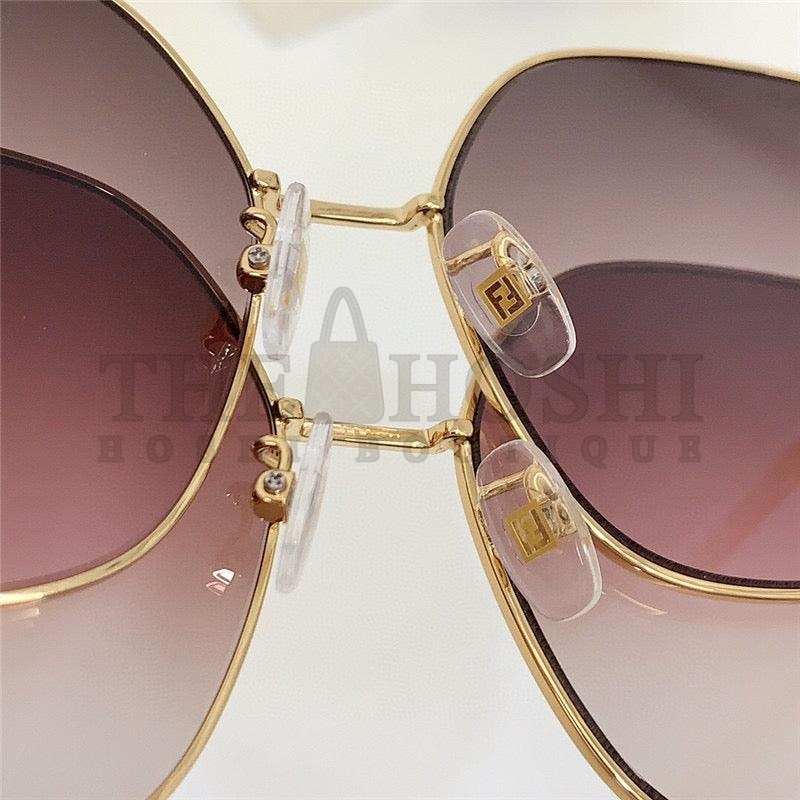 F**di Baguette Butterfly Ff-lens Metal FE40013U.e Sunglasses ✨ Master Quality