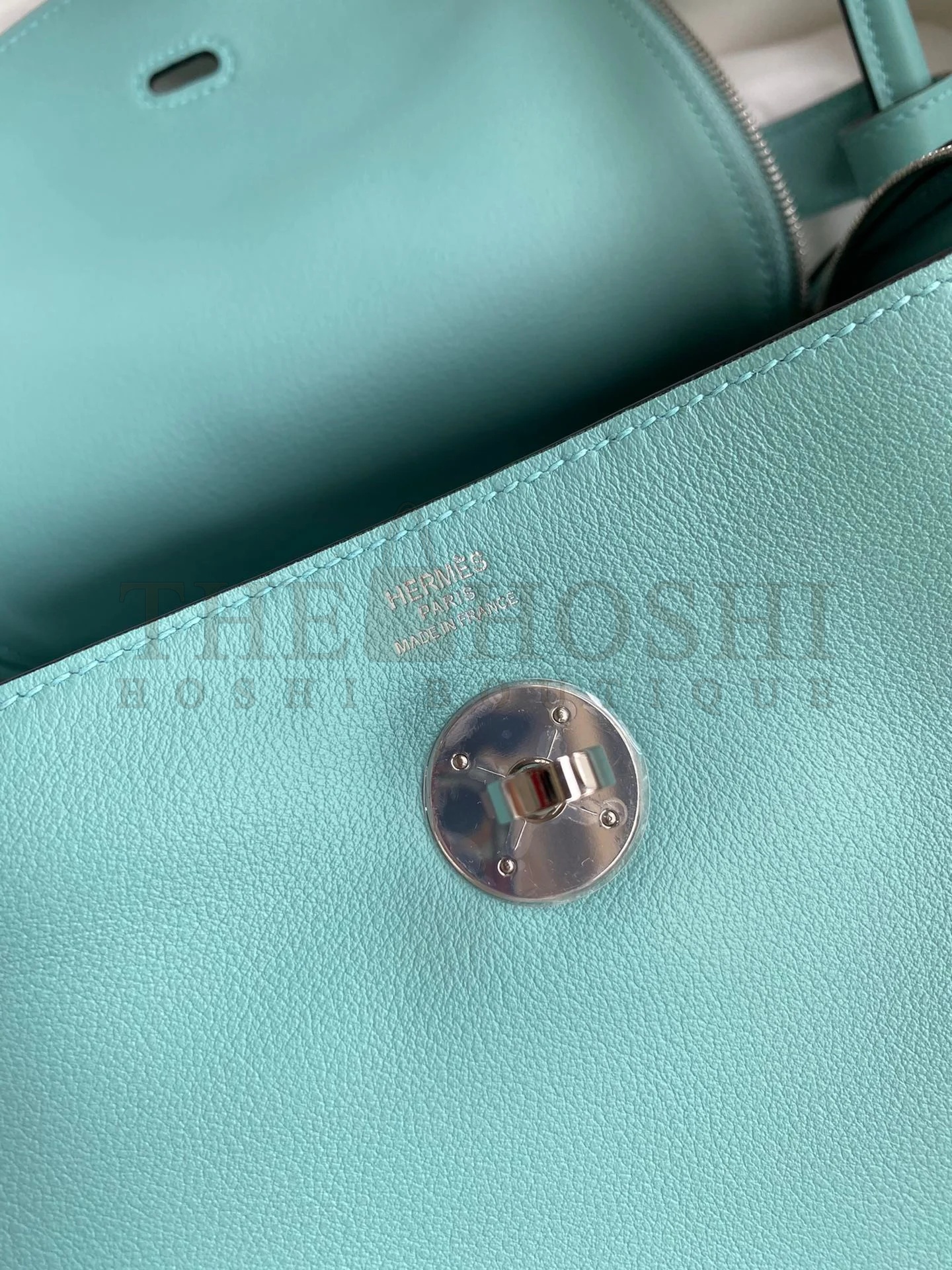 H**me5 Lindy 26 Handmade Bag In Blue Atoll Swift Calfskin Master Quality