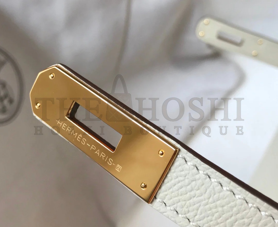 H**me5 Kelly 28cm Sellier Bag in Craie Epsom Calfskin GHW Master Quality