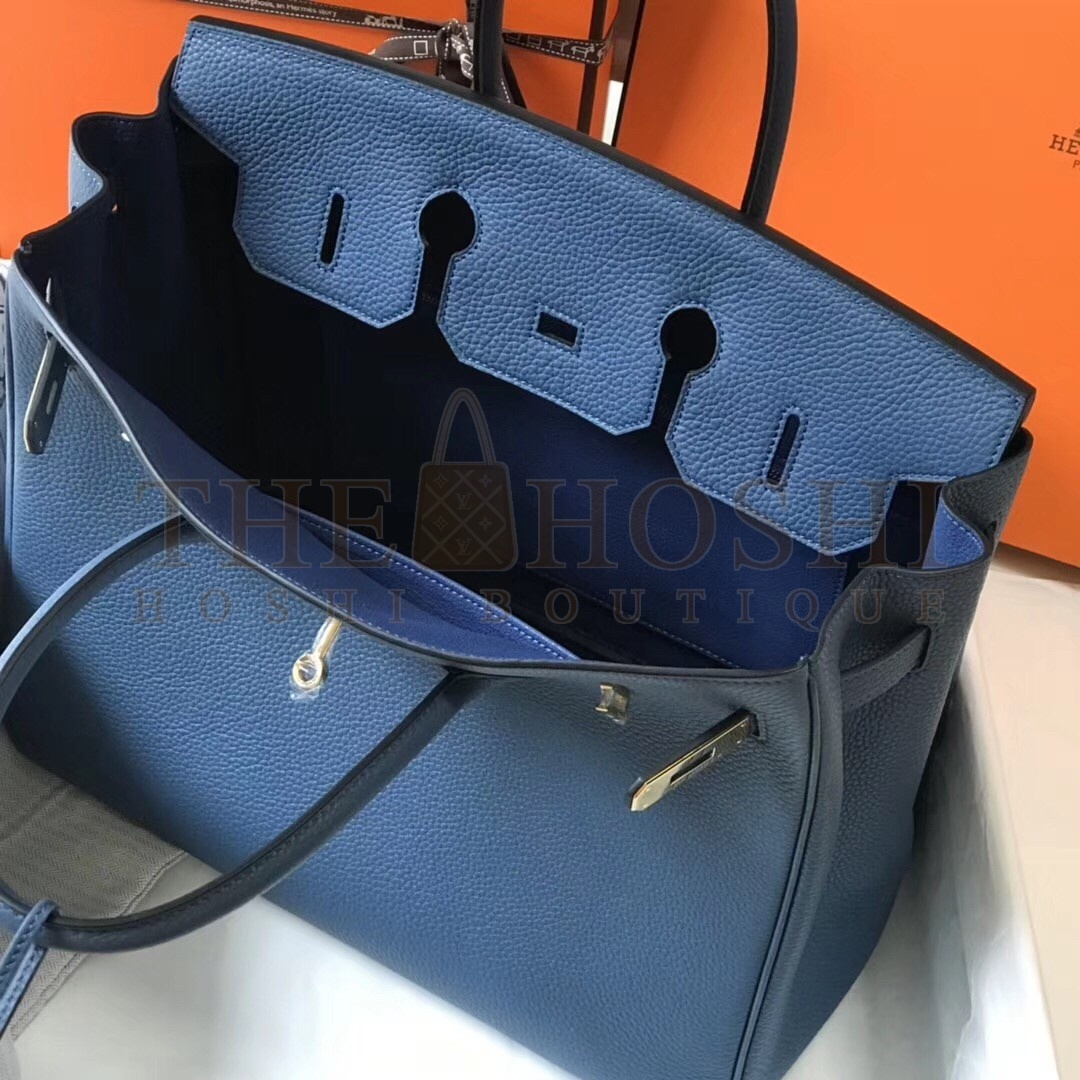 H**me5 Blue Agate Clemence Birkin 35cm Bag Master Quality