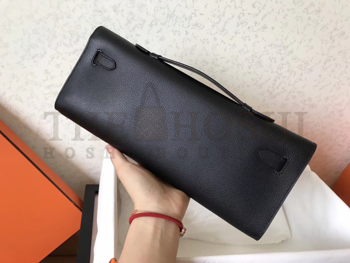 H**me5 Black Epsom Kelly Cut Handmade Bag Master Quality