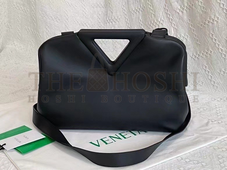 B0tt*ga Ven*ta Medium Point Top Handle Bag In Black Leather Master Quality