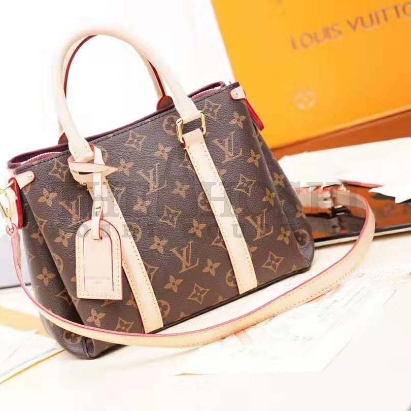 L0vis Vvtt0n LV Women Open Handbag BB in Monogram Canvas-Brown Master Quality