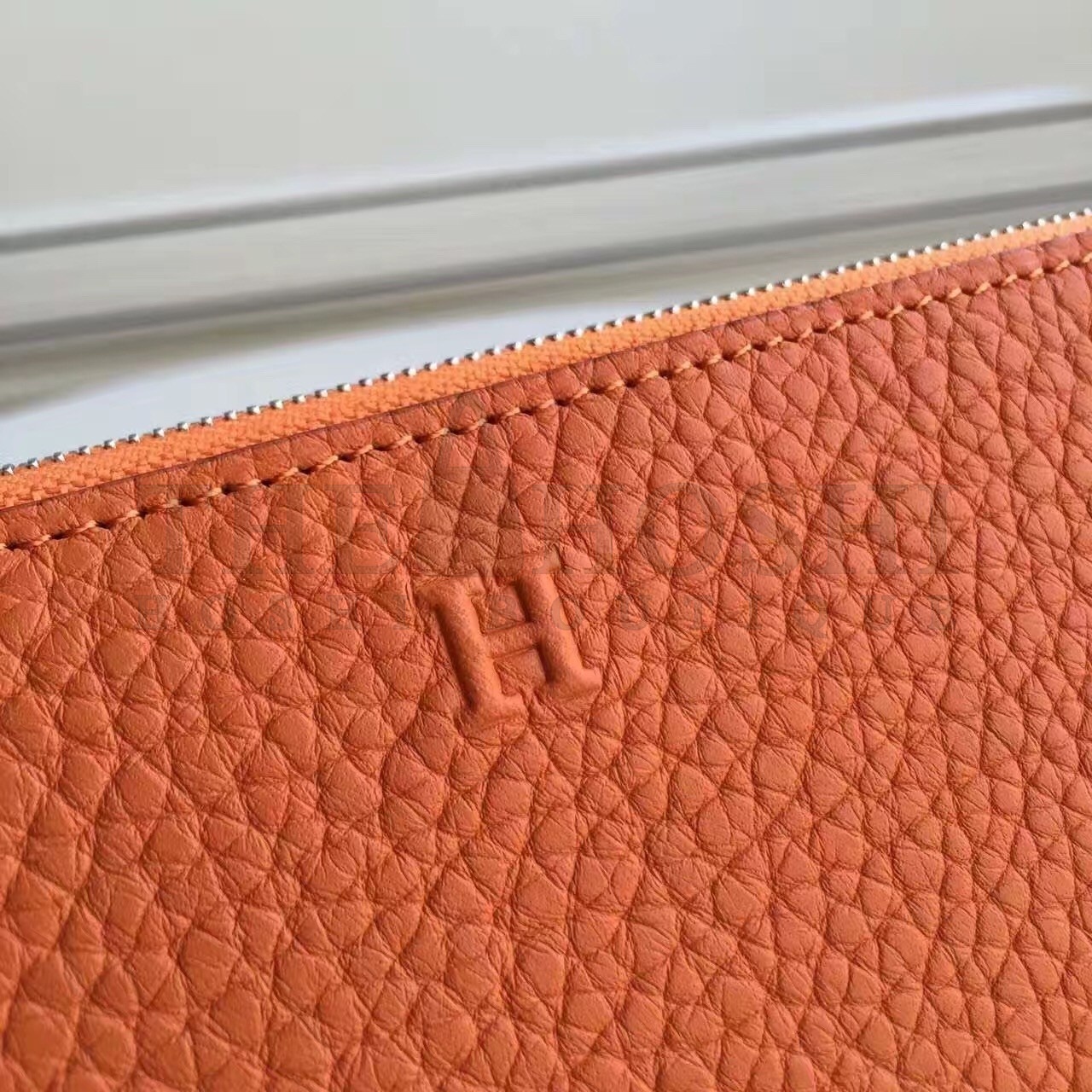 H**me5 Orange Clemence Azap Zipped Wallet Master Quality