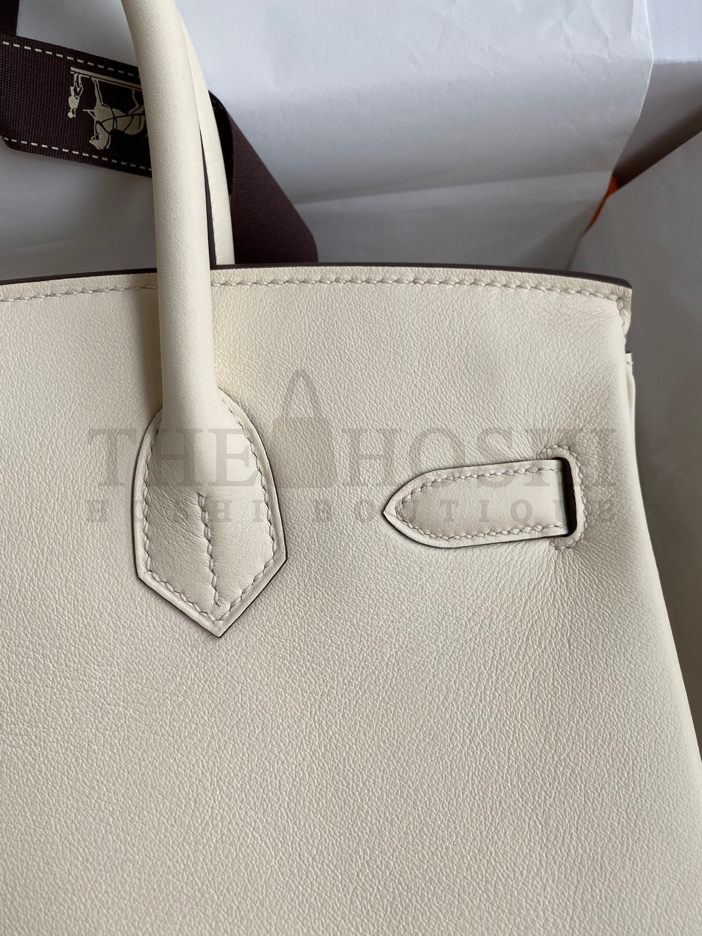 H**me5 Birkin 30 Retourne Handmade Bag In Nata Swift Leather Master Quality