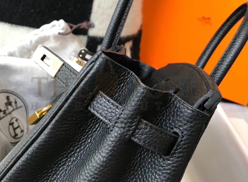 H**me5 Birkin 25 Bag In Black Clemence Leather with GHW Master Quality