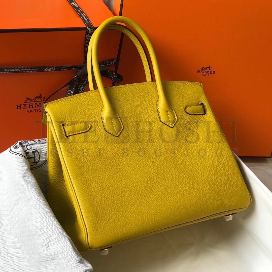 H**me5 Yellow Clemence Birkin 30cm Bag Master Quality