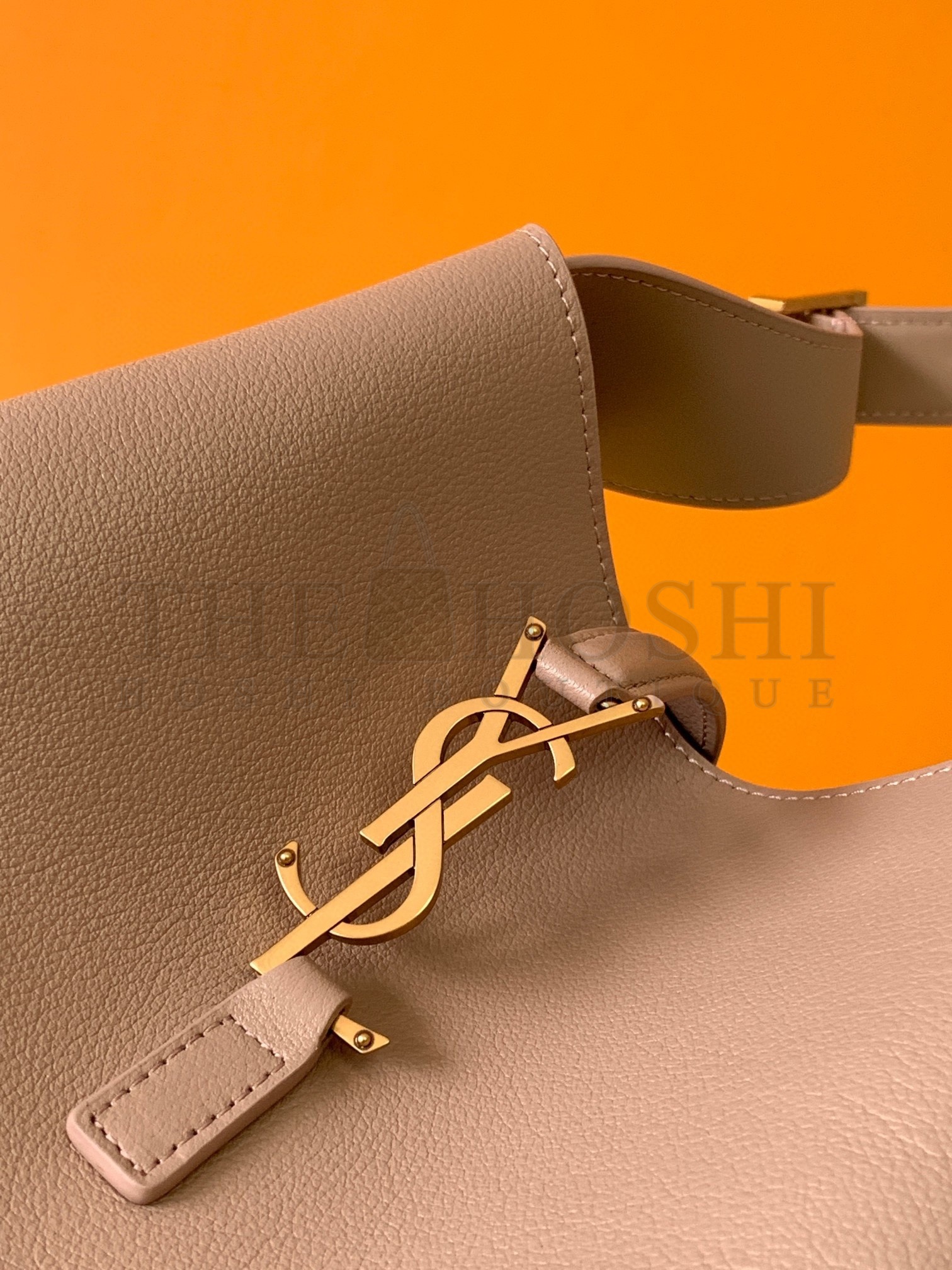 Sa1nt Lau*nt Le 5 A 7 Soft Small Shoulder Bag in Beige Leather Master Quality