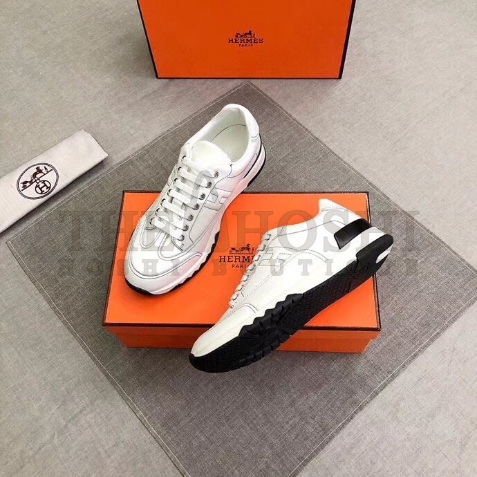 H**me5 Trail Sneakers In White Calfskin Master Quality